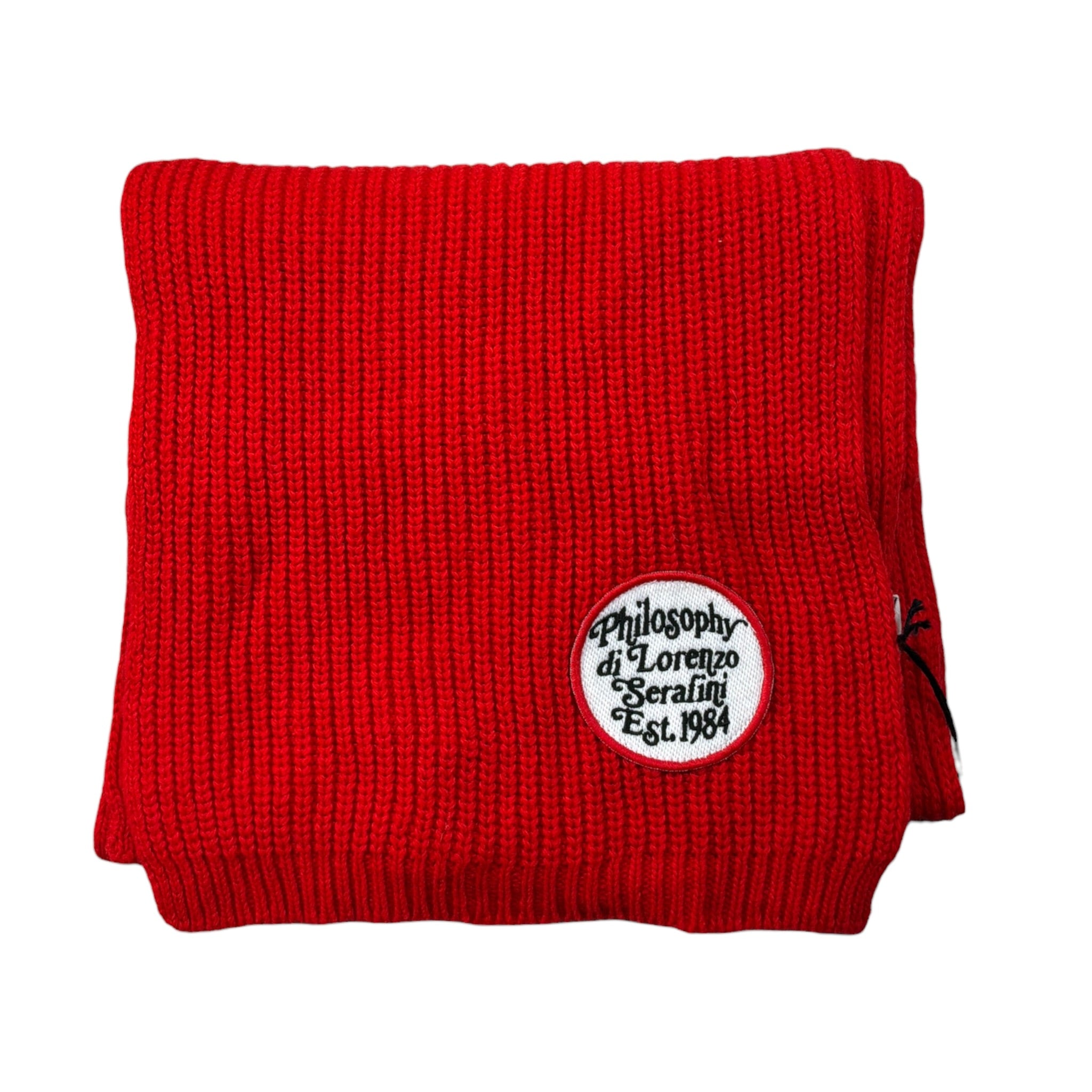 Philosophy Sciarpa tinta unita con Logo Rosso per Bambina PJSC03C ROSSO PHILOSOPHY 