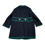 Piccola Ludo Cappotto tinta unita con Profili In Contrasto Blu per Neonata BF11WB035N BLU PICCOLA LUDO 