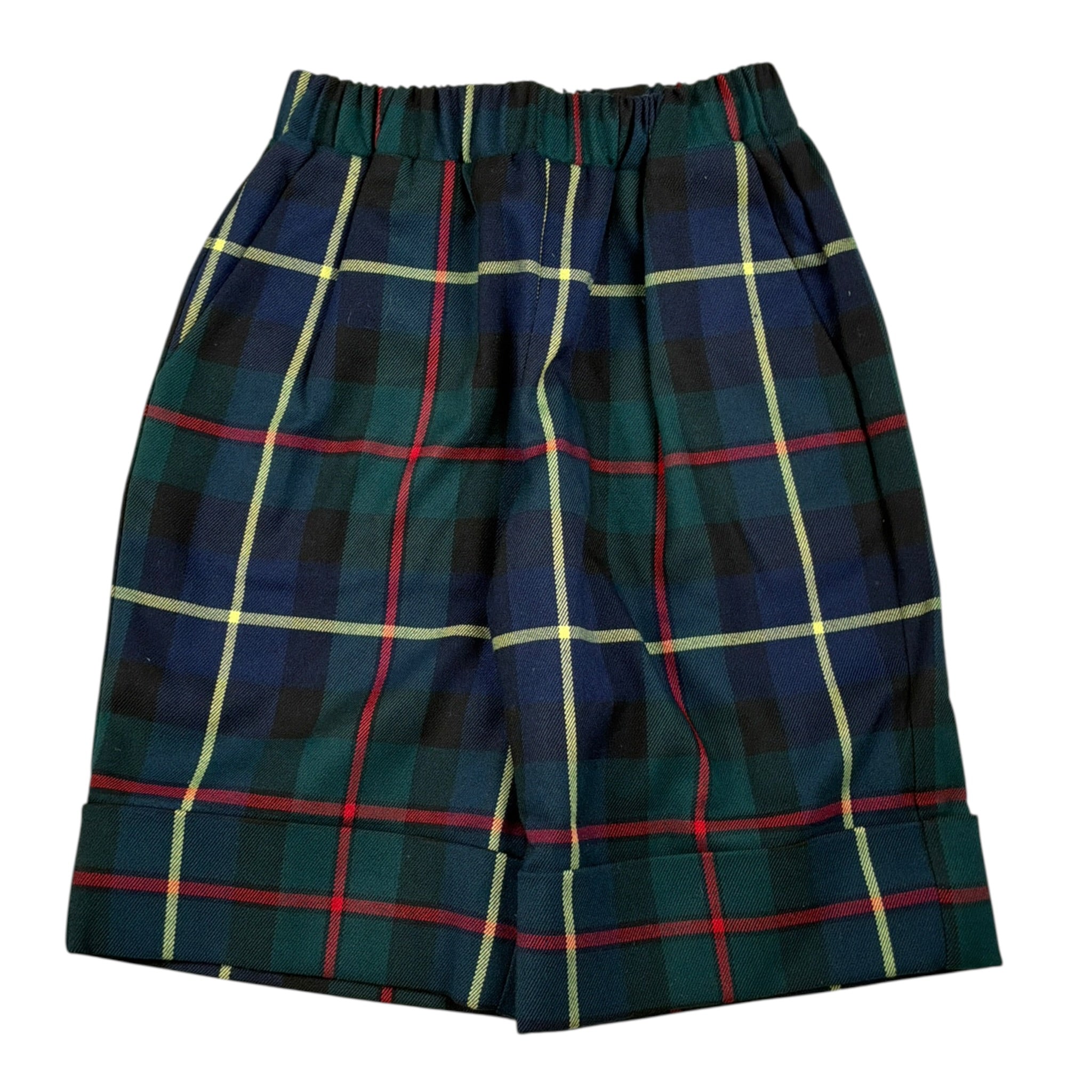 Piccola Ludo Pantalone tinta unita con Fantasia A Righe Verde per Bambina BF11WB065 VERDE PICCOLA LUDO 
