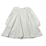 Piccola Ludo Abito Manica Lunga tinta unita Bianco per Bambina BS9WB040 BIANCO PICCOLA LUDO 