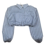 Pinko Camicia Manica Lunga tinta unita Azzurro per Bambina KFCA011 AZZURRO PINKO 