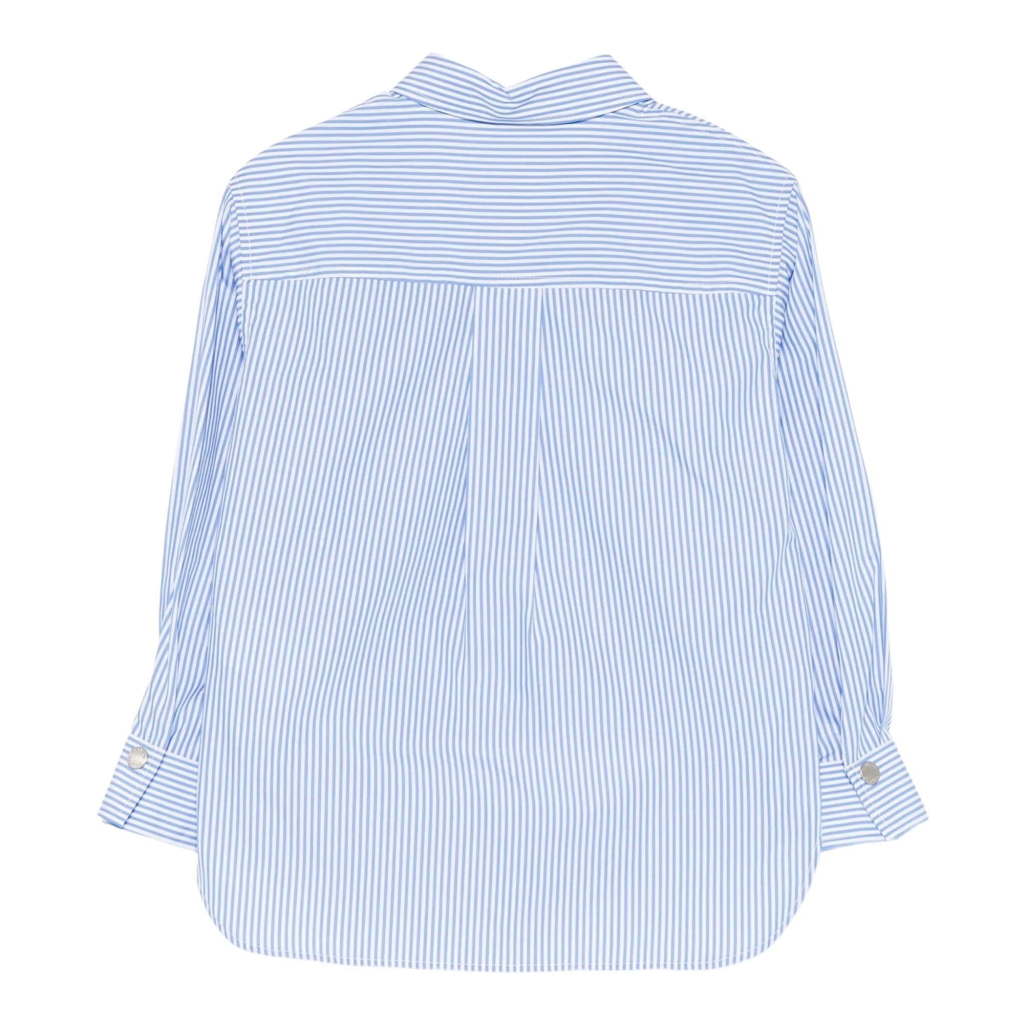 Pinko Camicia Manica Lunga Fantasia A Righe Azzurro per Bambina KFCA015 AZZURRO PINKO 