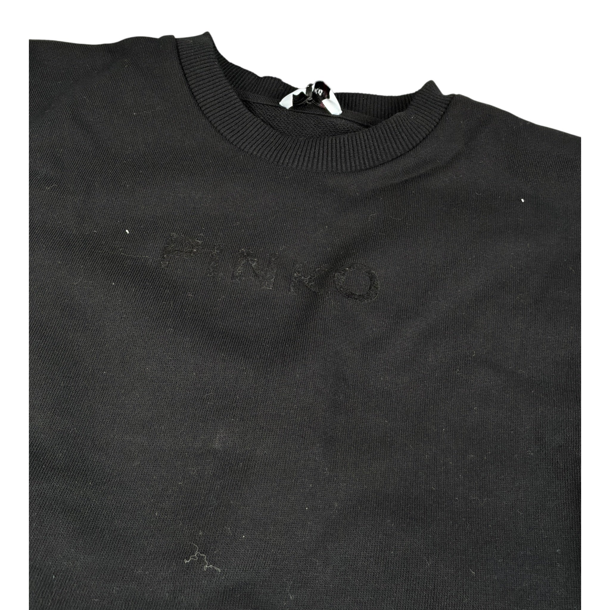 Pinko Tuta Velata tinta unita con Logo Nero per Bambina KFCM003 NERO PINKO 