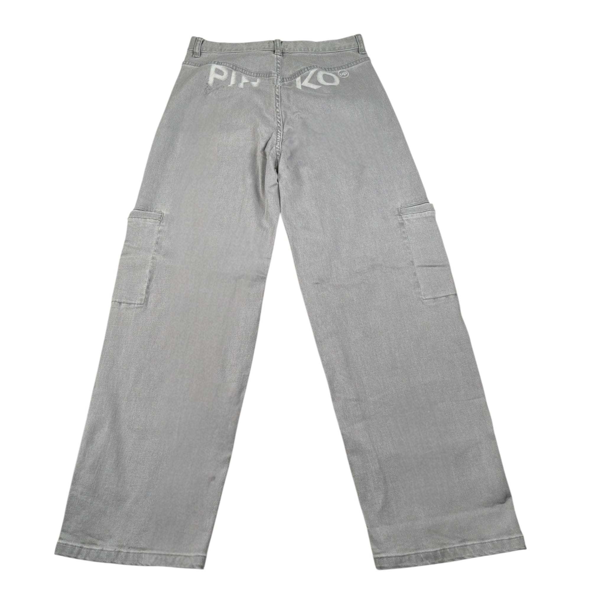Pinko Jeans tinta unita con Stampa Logo Grigio per Bambina KFPA038 GRIGIO PINKO 
