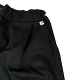 Manila Grace Pantalone tinta unita Modello Palazzo Nero per Bambina M2889W25XX NERO MANILA GRACE 