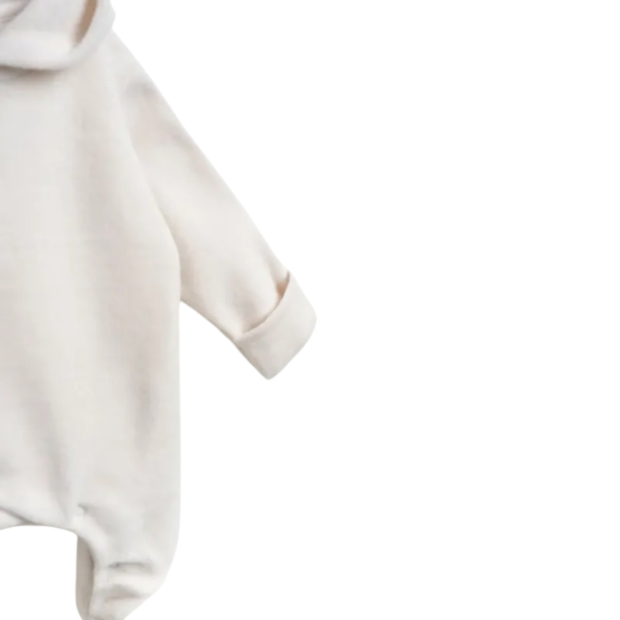 Play Up Tutina tinta unita con Cappuccio Panna per Neonato 0AR11501 PANNA PLAY UP 