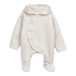 Play Up Tutina tinta unita con Cappuccio Panna per Neonato 0AR11501 PANNA PLAY UP 