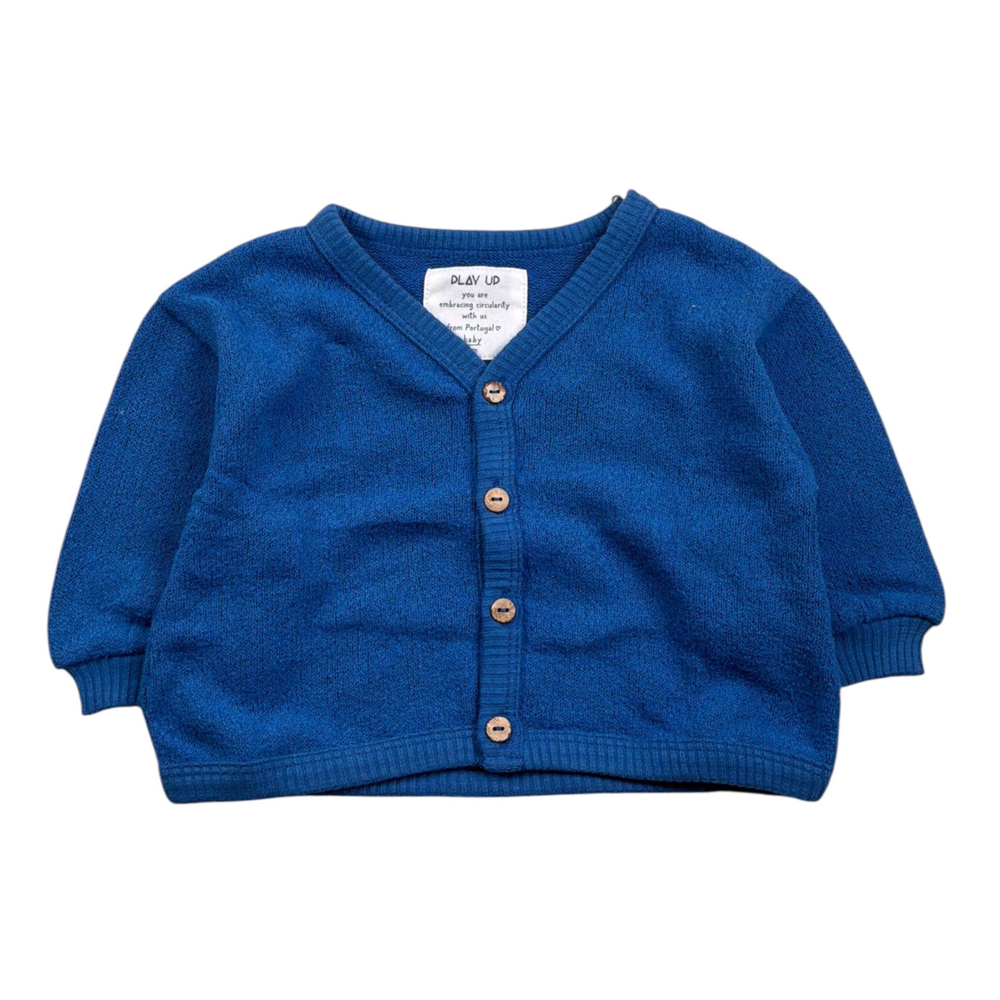 Play Up Cardigan tinta unita con Bottoni Blu per Neonato PA011AQ10904 BLU PLAY UP 