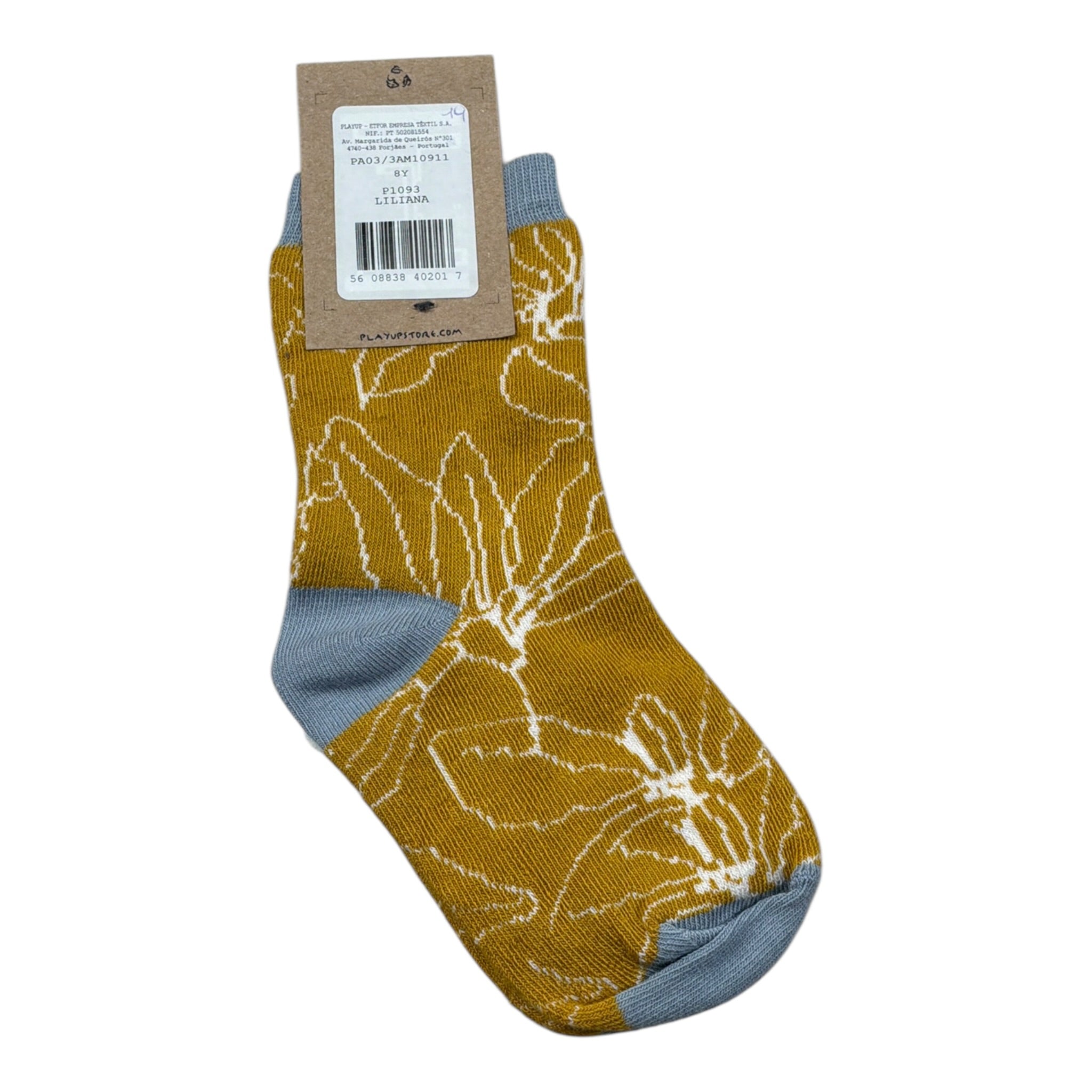 Play Up Calzini tinta unita Senape per Bambino PA033AM10911 SENAPE PLAY UP 