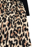 Please Abito Bicolore con Fantasia Maculata Nero per Bambina AB47364G78 NERO PLEASE 