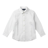Please Camicia tinta unita Manica Lunga Bianco per Bambino CL65270B77 BIANCO PLEASE 