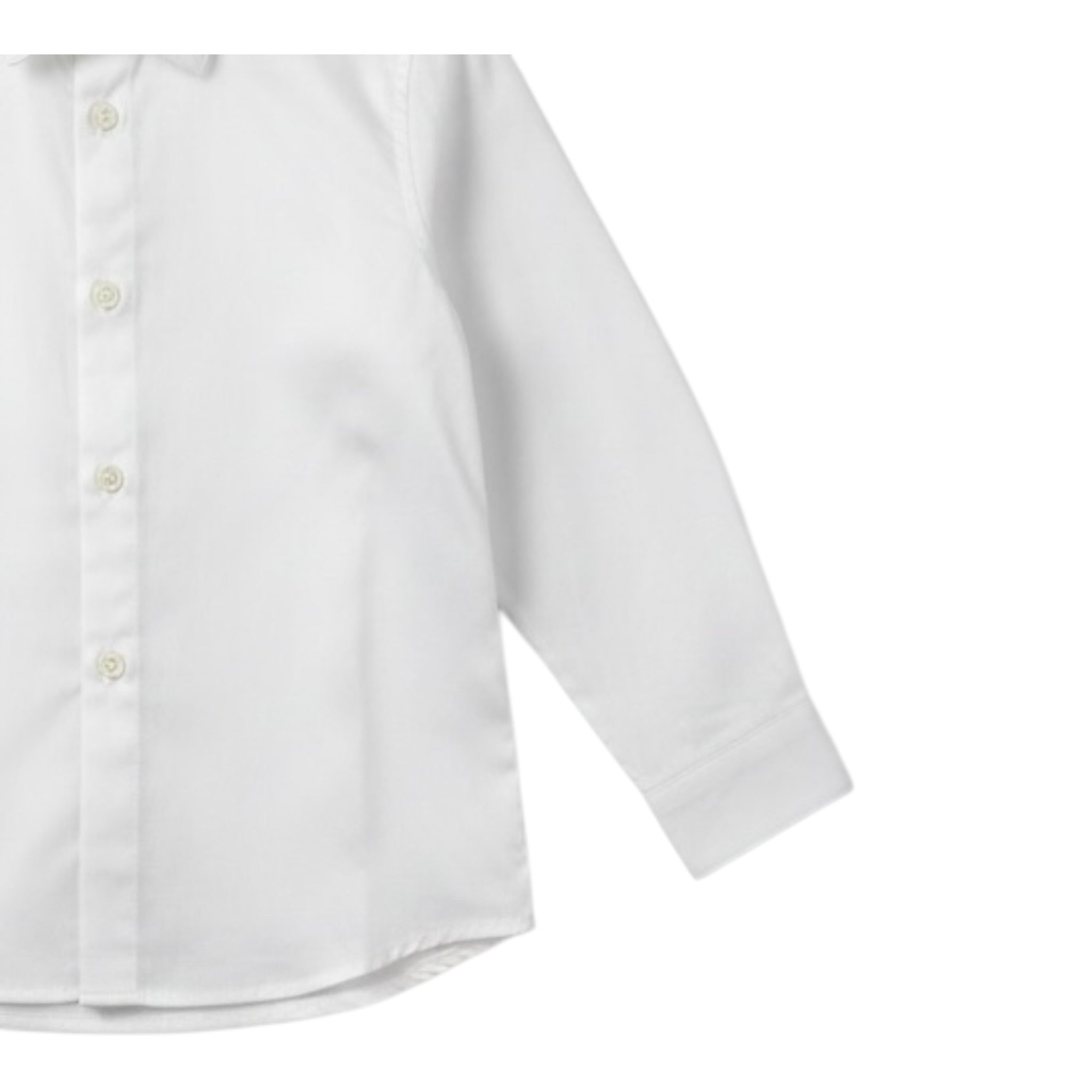 Please Camicia tinta unita Manica Lunga Bianco per Neonato CL65270B77N BIANCO PLEASE 