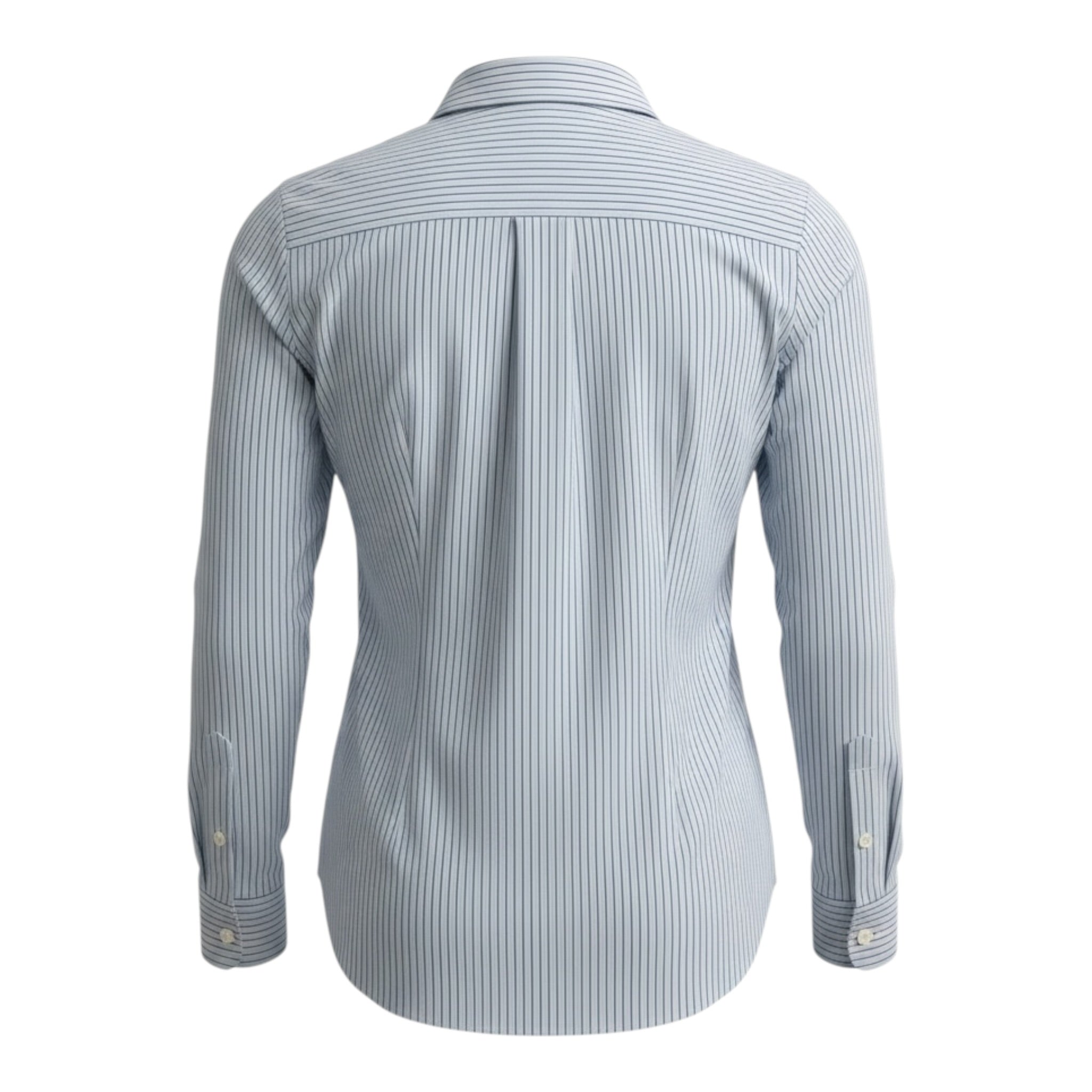 Please Camicia tinta unita con Fantasia A Righe Azzurro per Bambina CL73271G78 AZZURRO PLEASE 