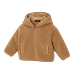 Please Giubbino Modello Teddy con Zip E Cappuccio Biscotto per Bambino JB55260B77J BISCOTTO PLEASE 