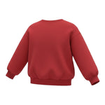 Please Felpa Girocollo tinta unita con Stampa Rosso per Neonata LB18042G77N ROSSO PLEASE 