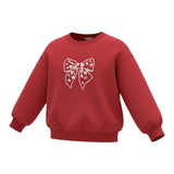 Please Felpa Girocollo tinta unita con Stampa Rosso per Neonata LB18042G77N ROSSO PLEASE 