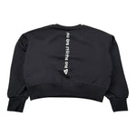 Please Felpa tinta unita con Stampa Nero per Bambina LB25040G78 NERO PLEASE 