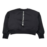 Please Felpa tinta unita con Stampa Nero per Bambina LB25040G78 NERO PLEASE 