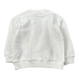 Please Felpa tinta unita con Stampa Bianco per Bambina LB35040G78 BIANCO PLEASE 