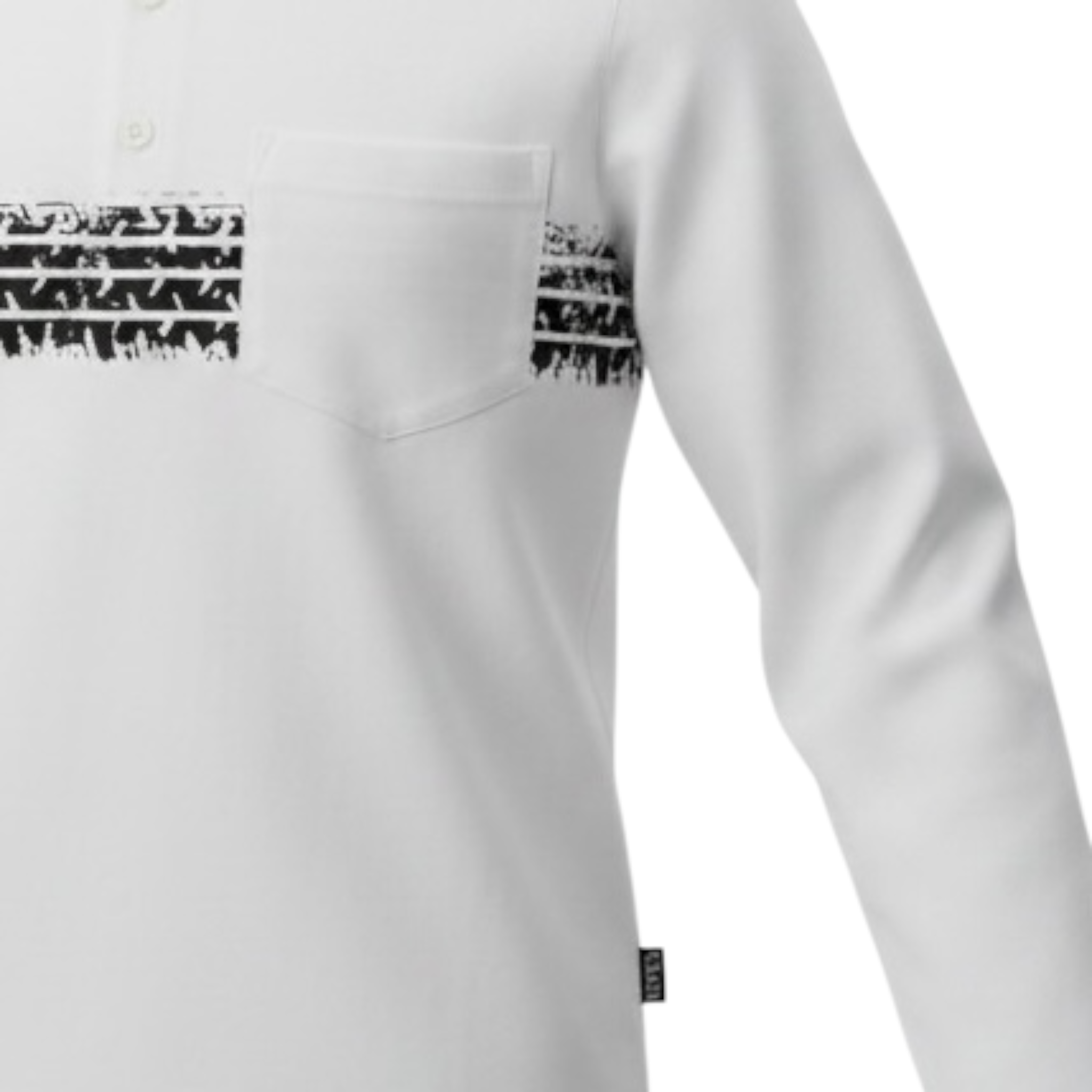 Please Shirt tinta unita con Taschino E Stampa Bianco per Bambino LE01030B77J BIANCO PLEASE 