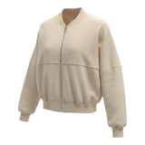 Please Felpa tinta unita con Zip Panna per Bambina LG16040G78 PANNA PLEASE 