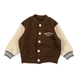 Please Giubbino Modello College Bicolore Marrone per Bambino LG29040B77J MARRONE PLEASE 