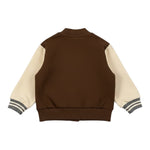 Please Giubbino Modello College Bicolore Marrone per Neonato LG29040B77 MARRONE PLEASE 