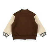 Please Giubbino Modello College Bicolore Marrone per Neonato LG29040B77 MARRONE PLEASE 