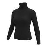 Please Maglia Collo Alto tinta unita Nero per Bambina LW00072G78 NERO PLEASE 