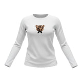 Please Shirt Girocollo tinta unita con Stampa Bianco per Neonata ML03030G77 BIANCO PLEASE 