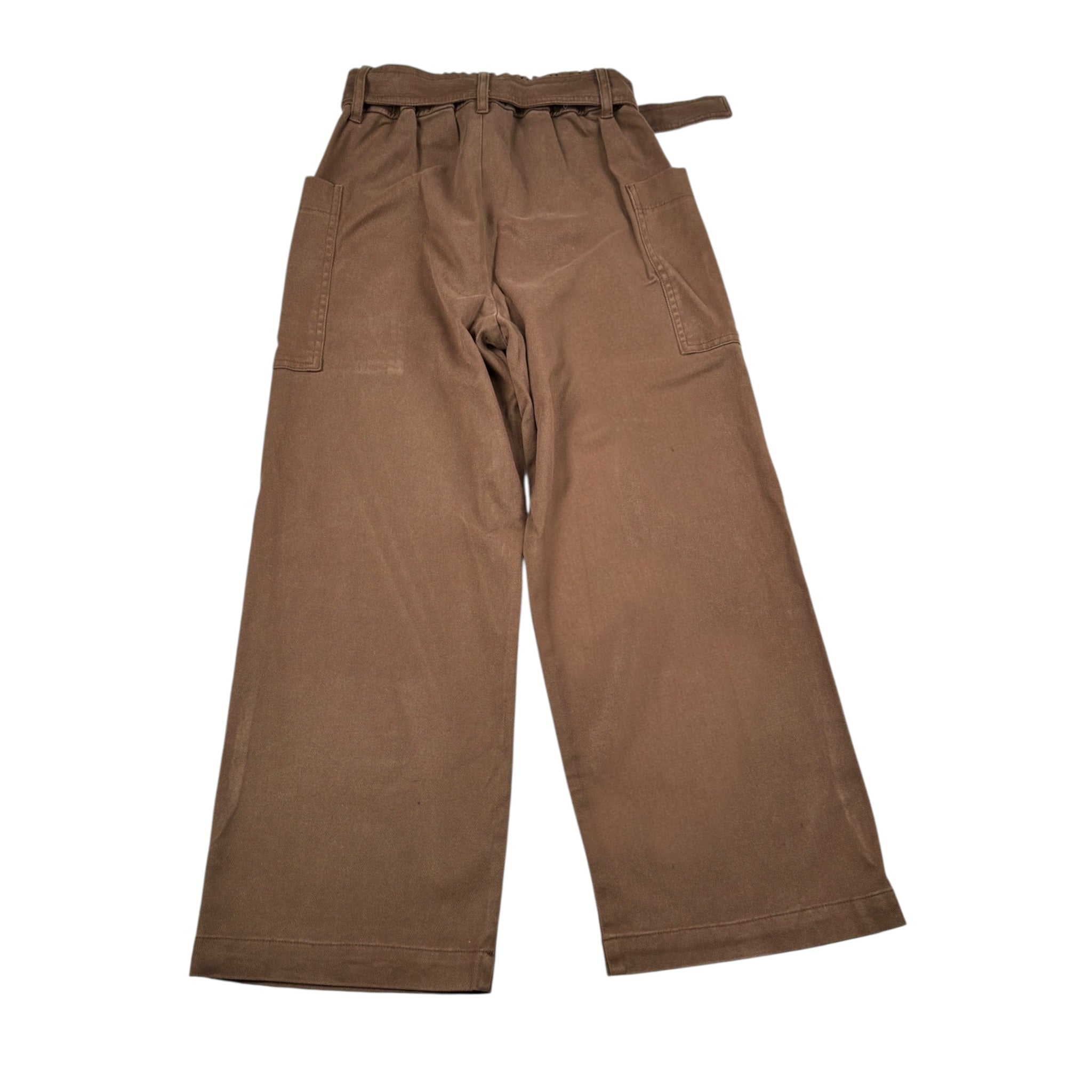 Please Pantalone tinta unita con Cintura Marrone per Bambina PE04132G78 MARRONE PLEASE 