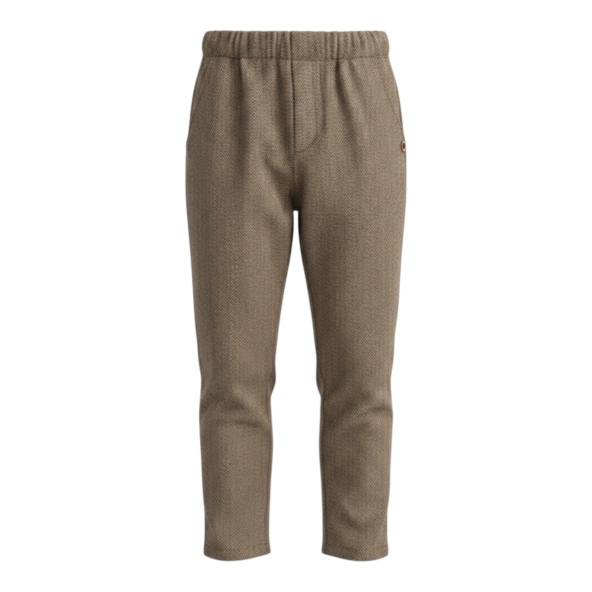Please Pantalone tinta unita con Elastico In Vita Marrone per Neonato PE29171B77N MARRONE PLEASE 