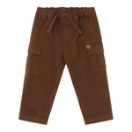 Please Pantalone tinta unita con Elastico In Vita Marrone per Neonato PE43132B77N MARRONE PLEASE 