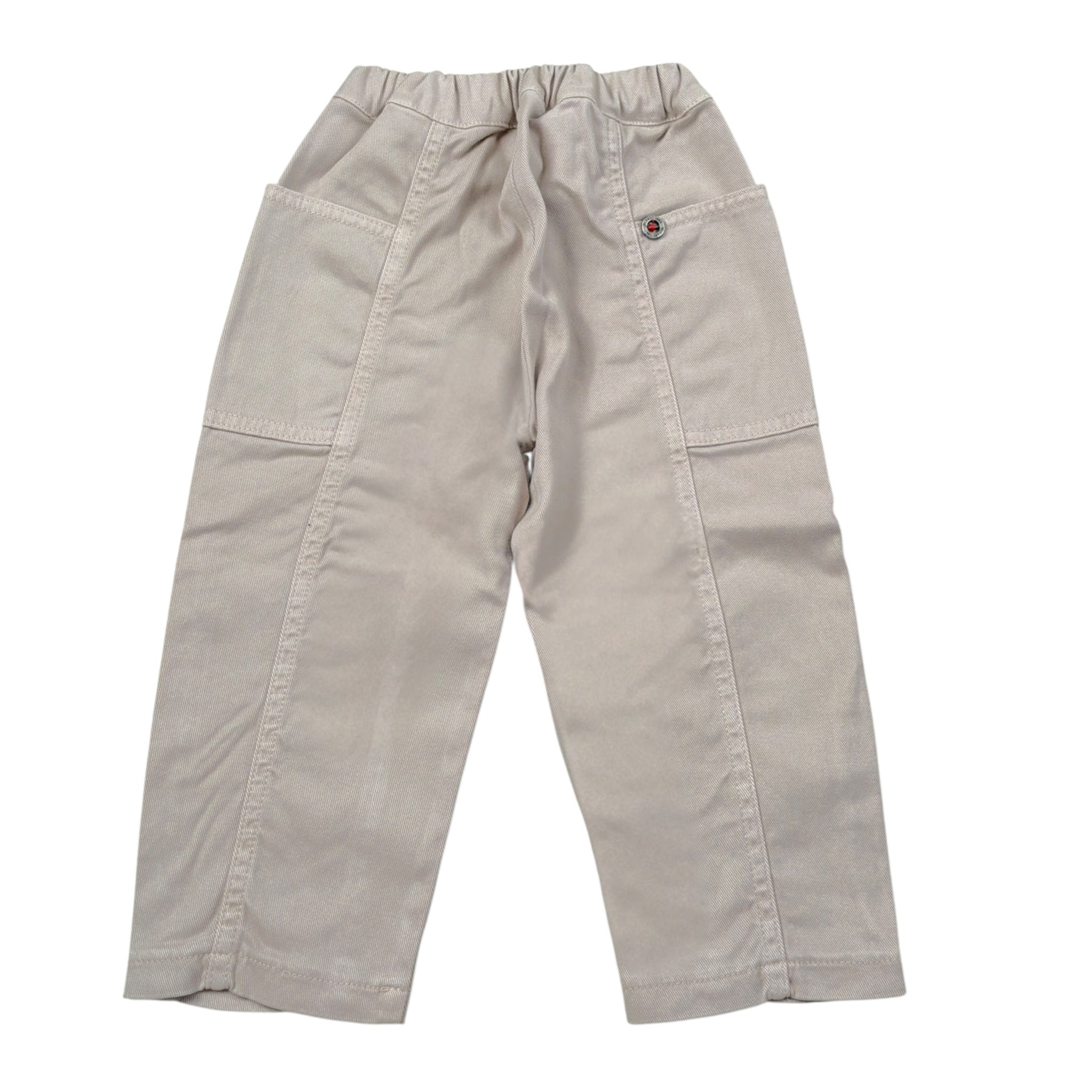 Please Pantalone tinta unita con Elastico In Vita Beige per Bambino PE62132B77 BEIGE PLEASE 