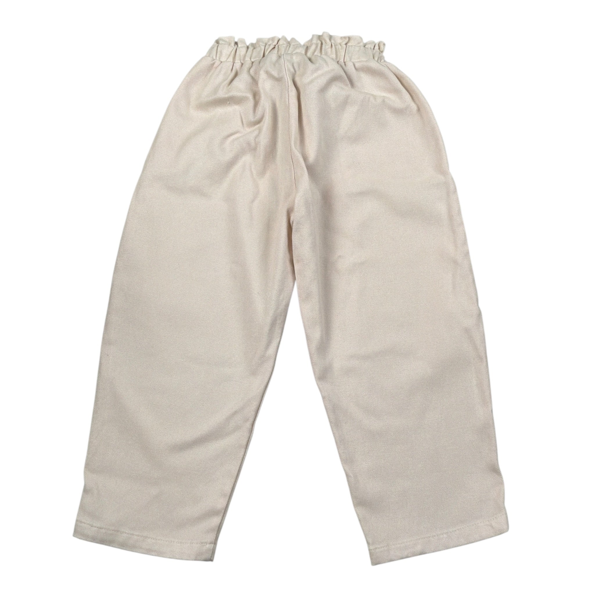 Please Pantalone tinta unita con Elastico In Vita Panna per Neonata PE96132G77 PANNA PLEASE 