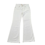 Please Pantalone tinta unita Modello A Zampa Bianco per Bambina PHC6132G73 BIANCO PLEASE 