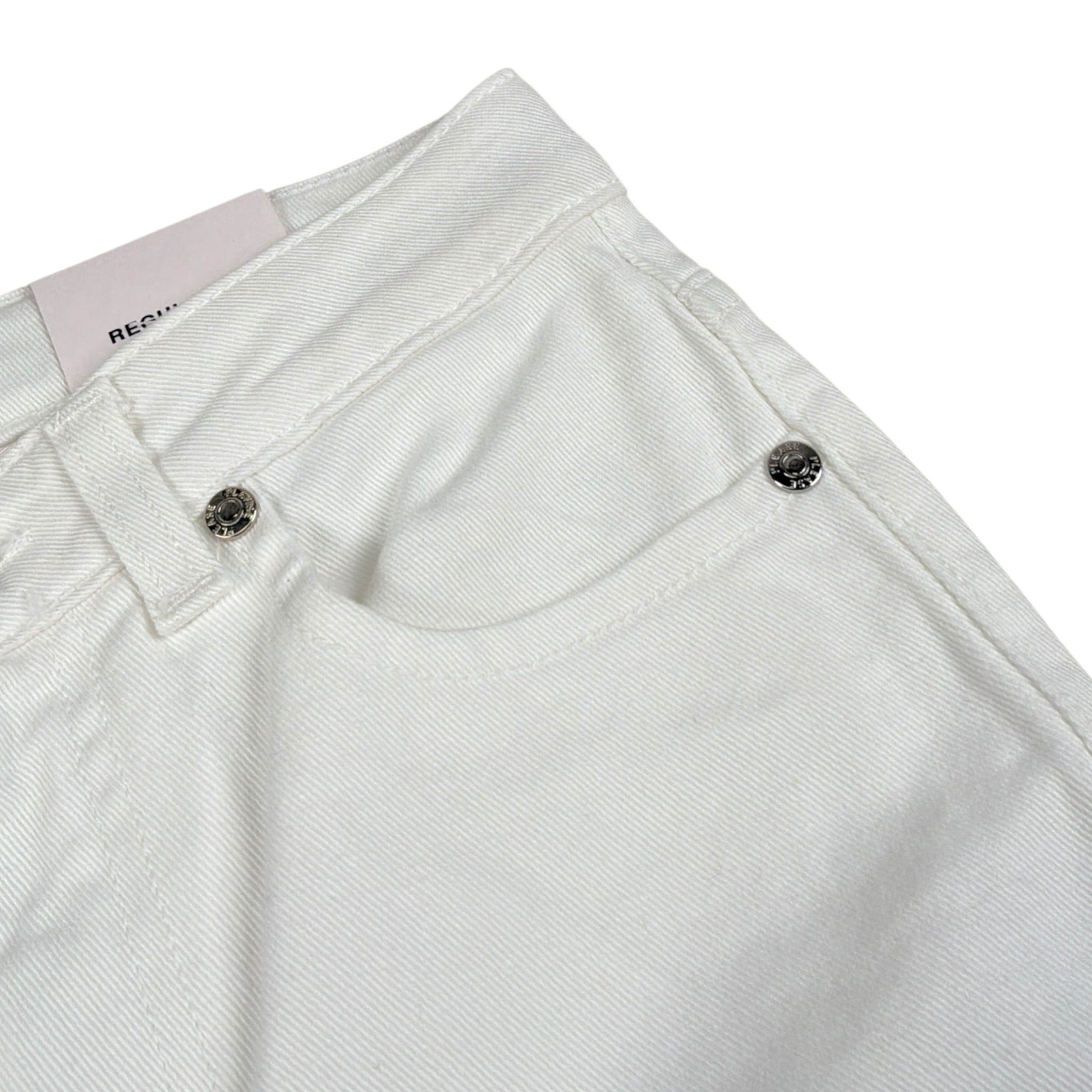 Please Pantalone tinta unita Modello A Zampa Bianco per Bambina PHC6132G73 BIANCO PLEASE 