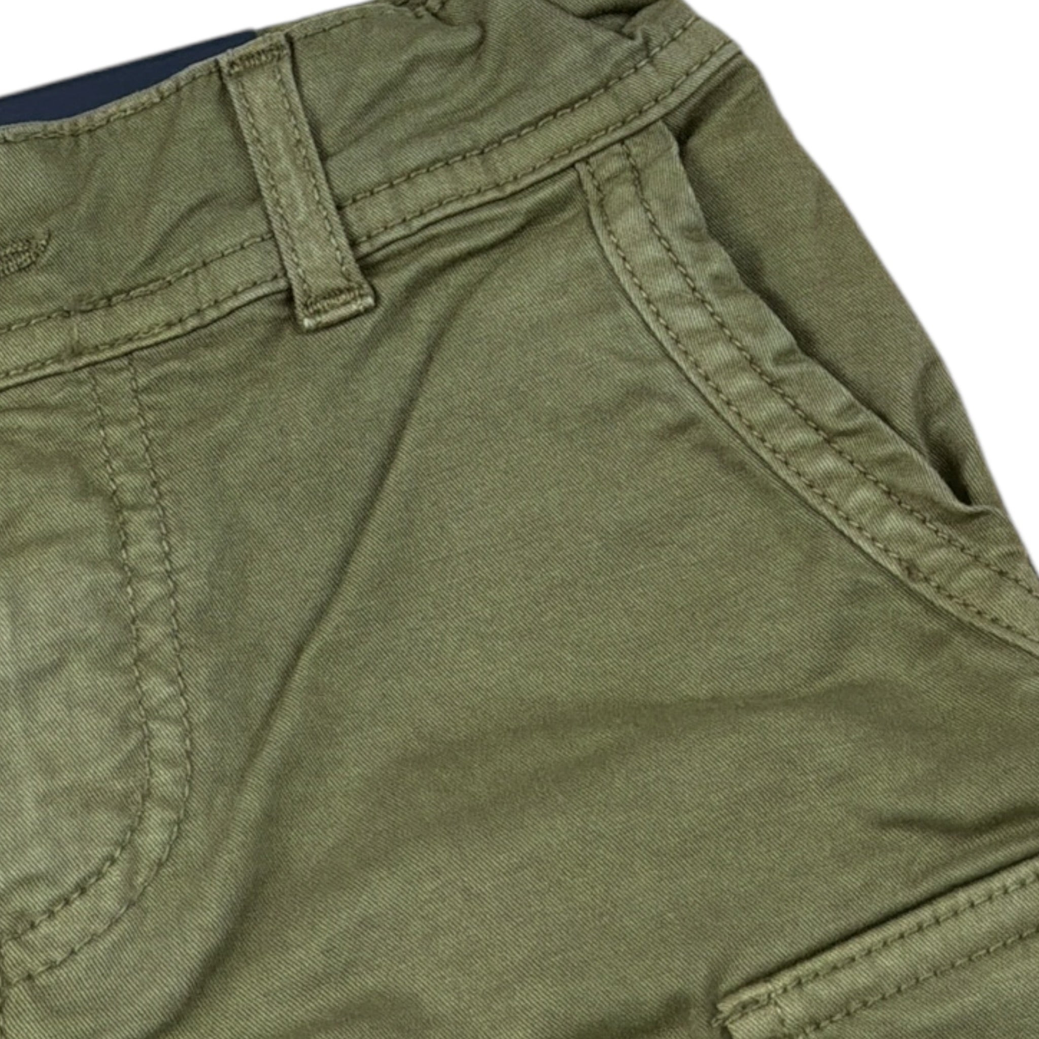 Please Pantalone tinta unita con Elastico In Vita Verde per Bambino PHM5B13B61 VERDE PLEASE 