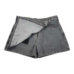 Please Short In Denim tinta unita Modello Gonna Grigio per Bambina RB07010G78 GRIGIO PLEASE 