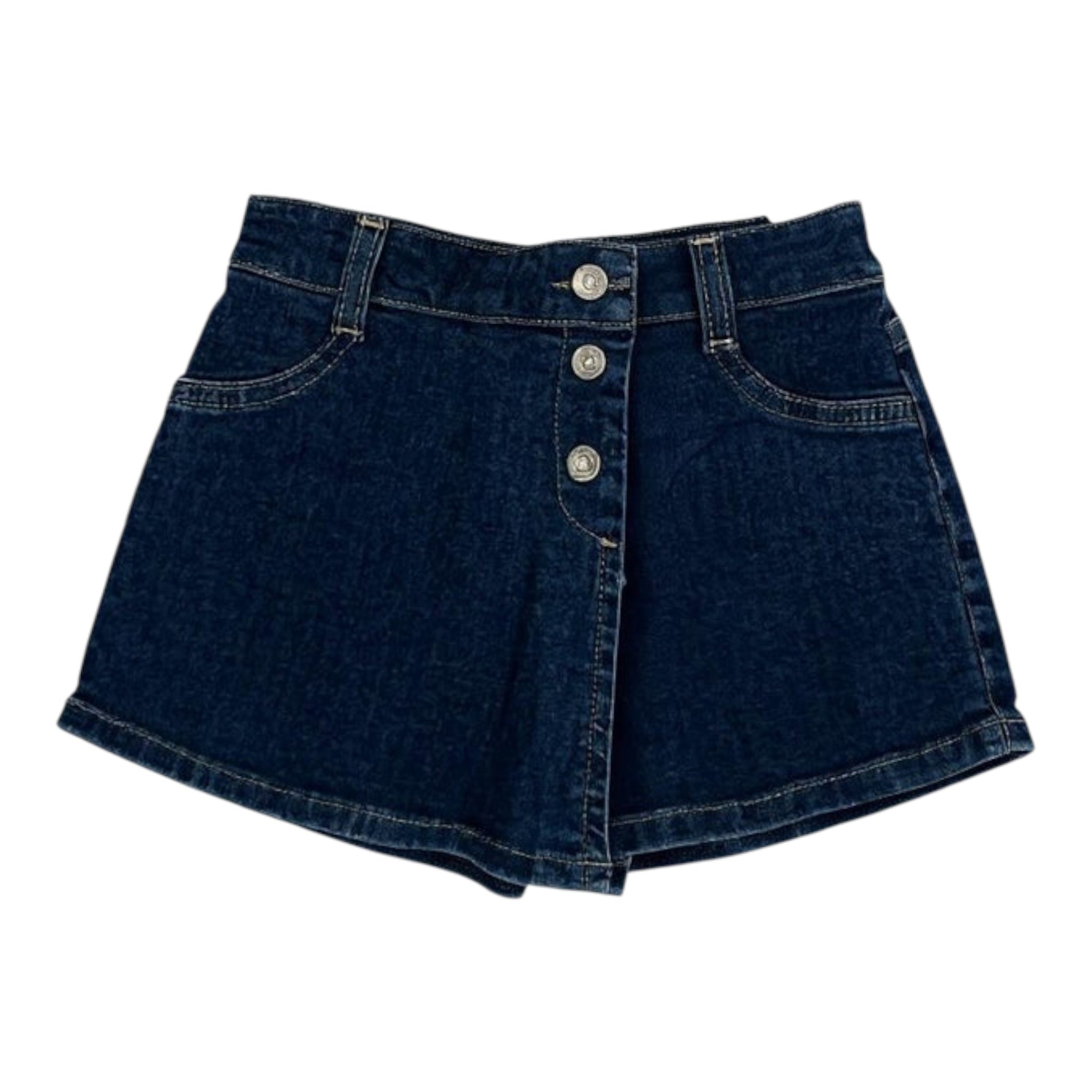 Please Short In Denim tinta unita Blu per Neonata RB08012G77N BLU PLEASE 