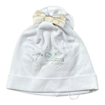 Prima Classe Cappello tinta unita con Fiocco Bianco per Neonata 25CAP0417 BIANCO PRIMA CLASSE 