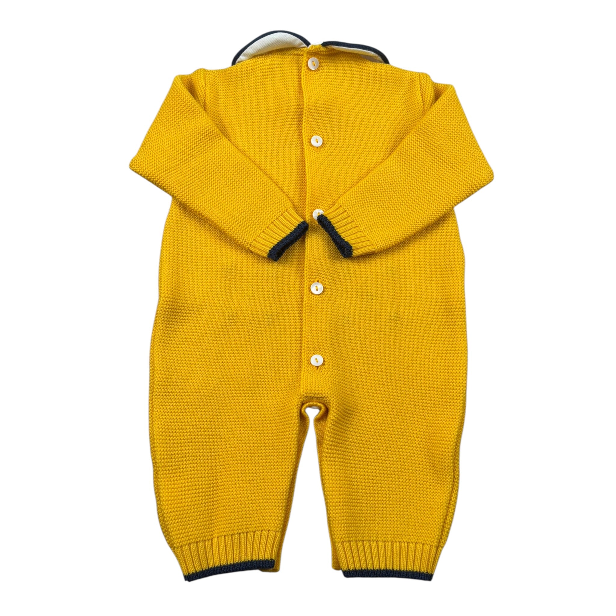 Primodi'Bebe' Tutina Manica Lunga tinta unita Giallo per Neonato 33077 GIALLO  