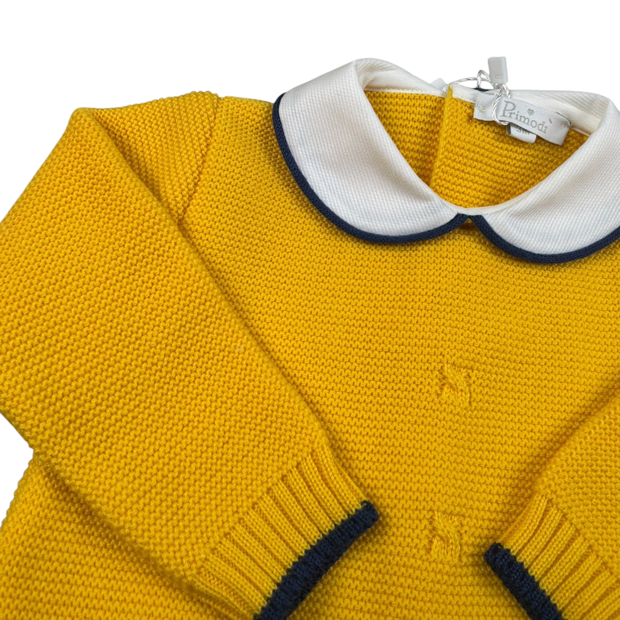 Primodi'Bebe' Tutina Manica Lunga tinta unita Giallo per Neonato 33077 GIALLO PRIMODI'BEBE' 