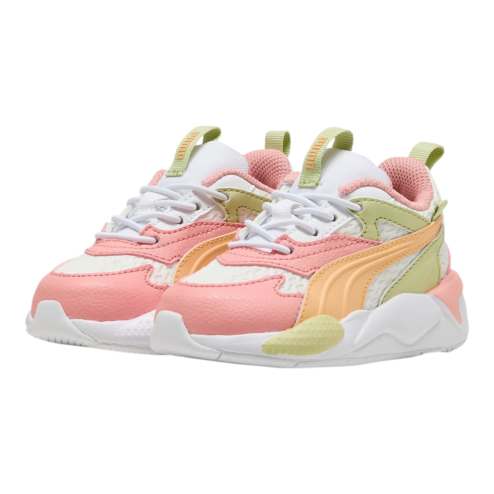 Puma Sneakers tinta unita con Lacci Albicocca per Bambina 395552A ALBICOCCA PUMA 