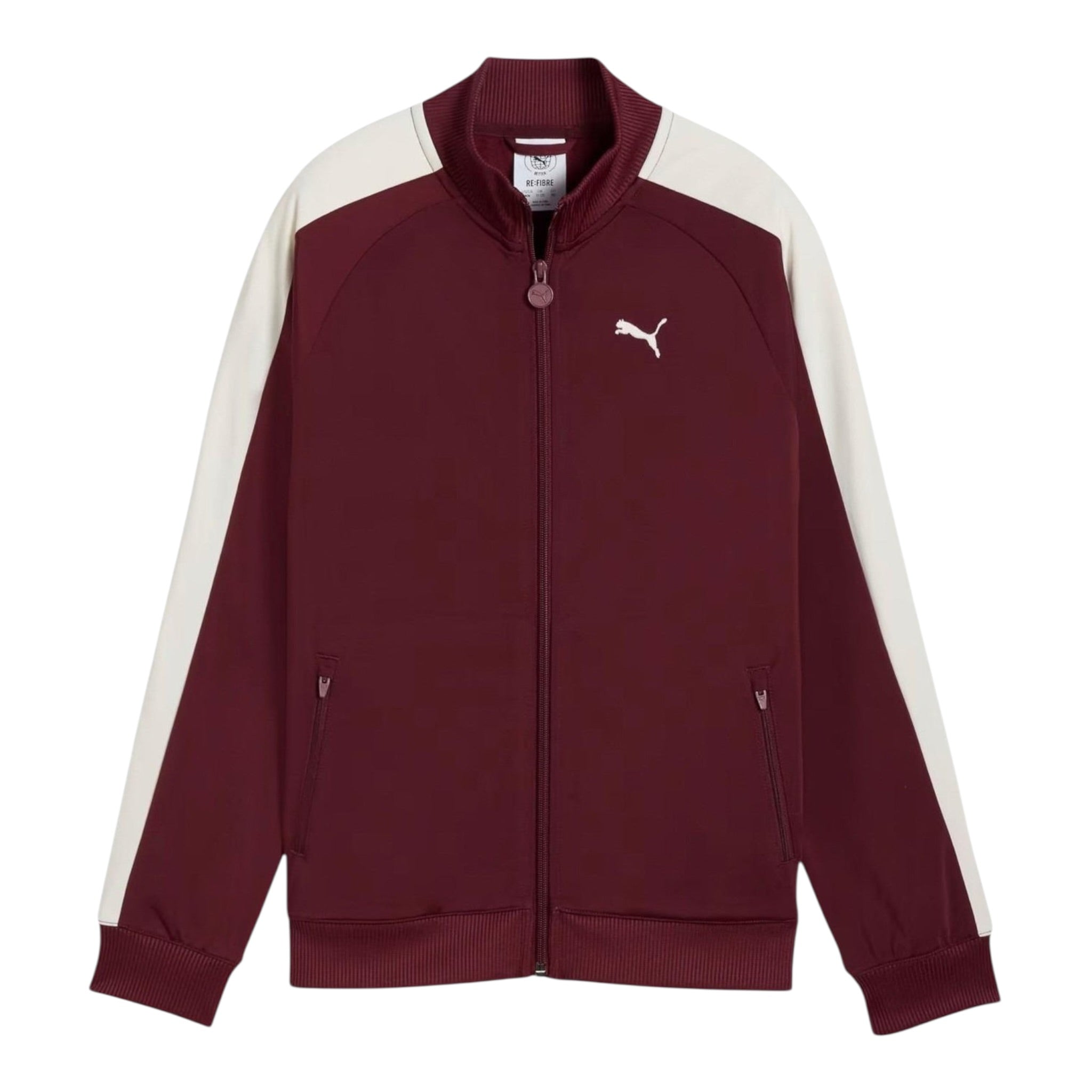 Puma Completo 2 Pezzi Felpa-Pantalone tinta unita Bordeaux per Bambina 633777 BORDEAUX PUMA 