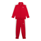 Puma Completo 2 Pezzi Felpa-Pantalone tinta unita Rosso per Bambina 633777 ROSSO PUMA 