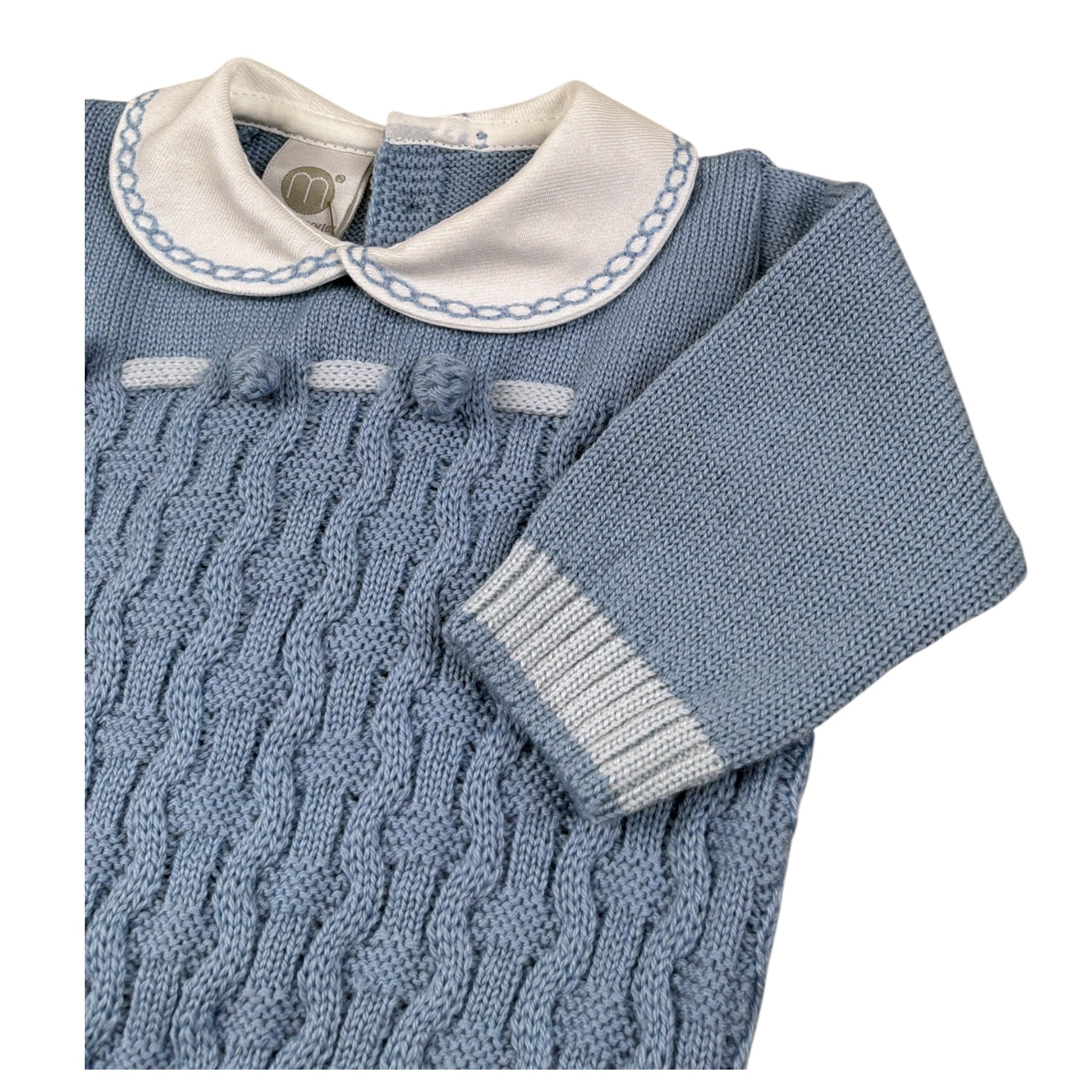 Marlu' Completo 2 Pezz Maglia-Pantalone tinta unita Azzurro per Neonato IB6350 AZZURRO MARLU' 