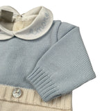 Marlu' Tutina Manica Lunga Bicolore Panna/Azzurro per Neonato IB6510 PANNA/AZZURRO MARLU' 
