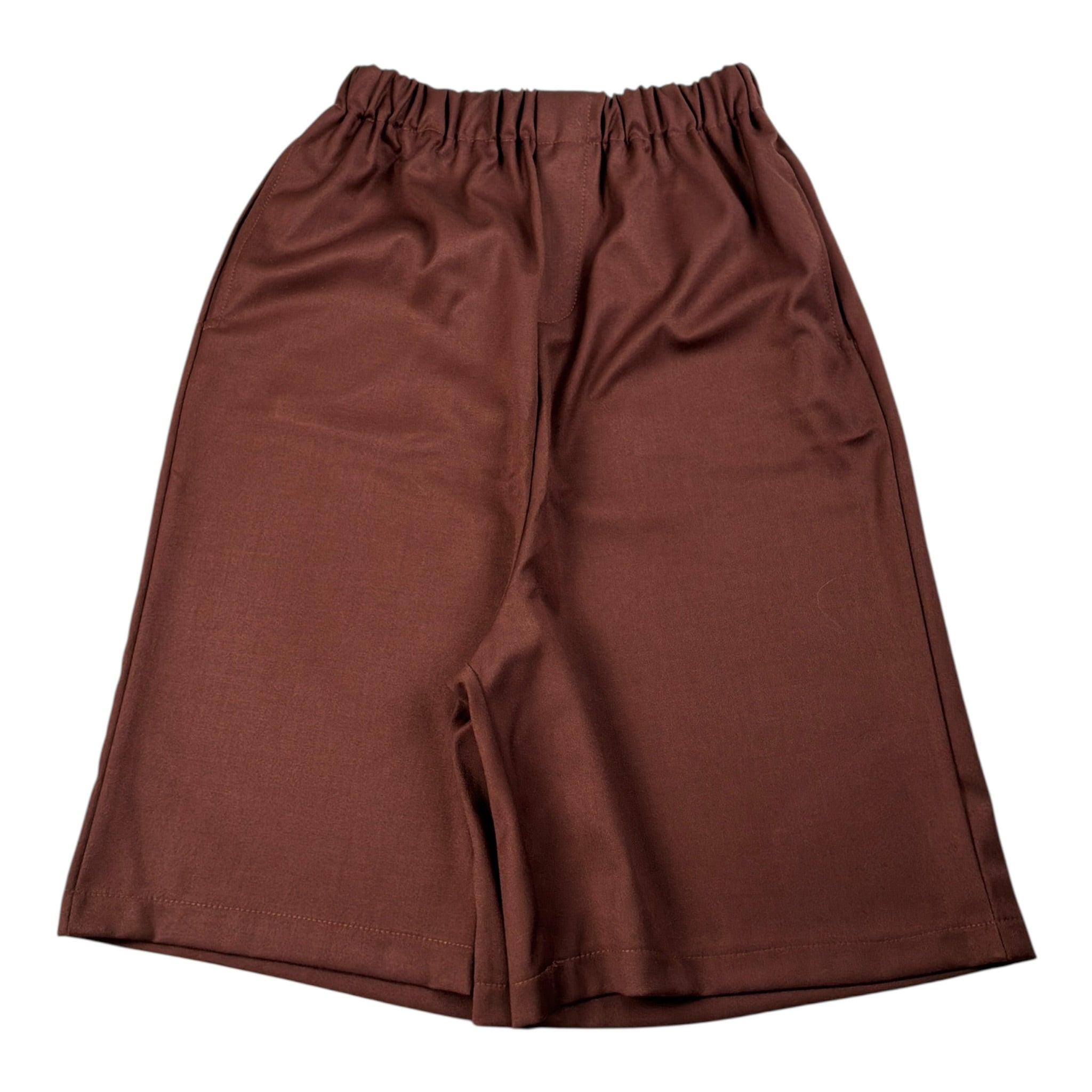 Pype Bermuda tinta unita con Elastico In Vita Marrone per Bambino NAMABAY MARRONE PYPE 
