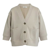 Pype Cardigan tinta unita con Bottoni Beige per Bambino SANFRANCISCO BEIGE PYPE 